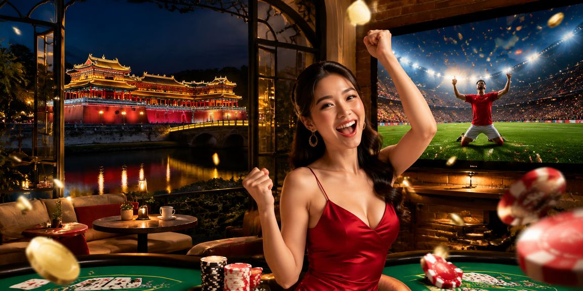 Không gian giải trí casino tại Huế với ánh đèn lung linh